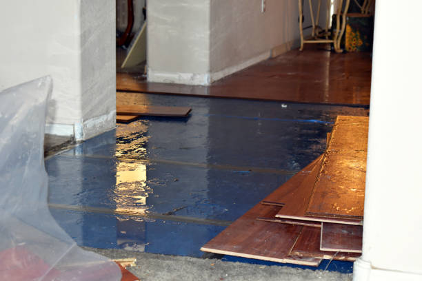 Professional Water Damage Restoration technician working in Bartlett, NH
